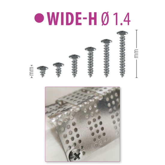 Picture of WIDE-H Ø1.4 - Wide Head Titanium Screws