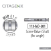 Picture of Mid Driver Shaft for Angle, 1 driver/Sachet 113-MD-201