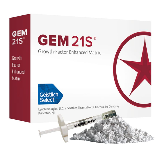 Picture of Geistlich GEM21S:Growth-Factor Enhanced Matrix Kit 0.5cc BTCP/0.5 ml rhPDGF, 1cup and 1 vial/kit